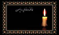 پیام تسلیت دکتر آرزو آقا کوچک زاده در پی درگذشت پدر بزرگوار سرکار خانم دکتر ملک حسینی